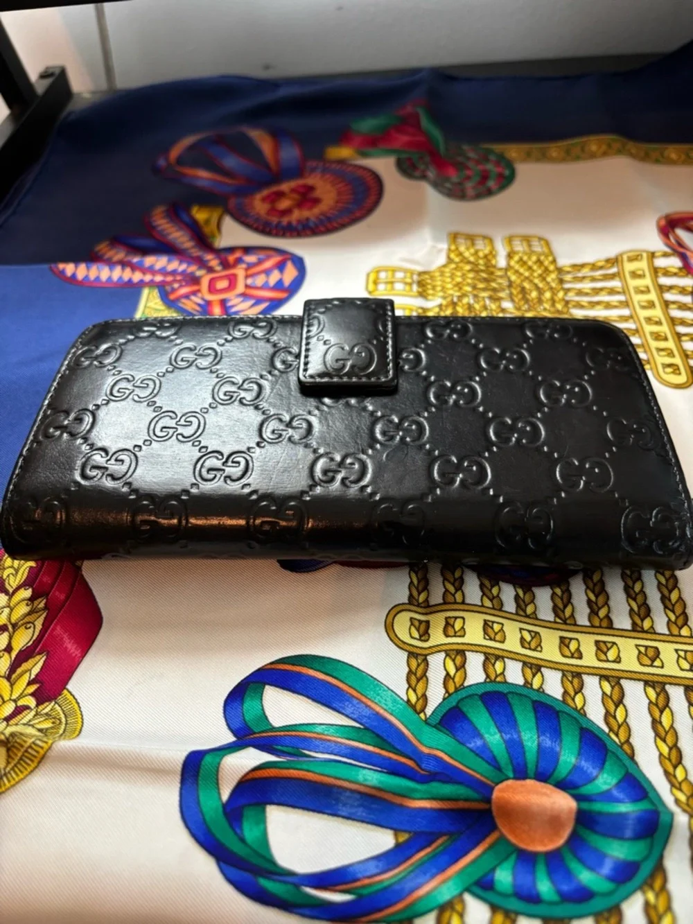 Authentic Gucci "Lovely" Heart Guccissima Continental Wallet 2in1 WOC Conversion - Picture 4 of 12